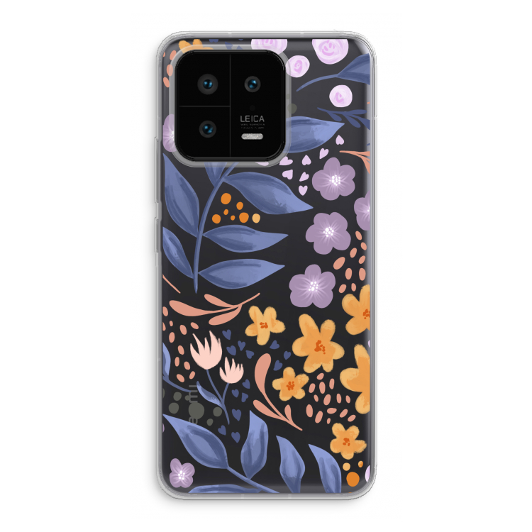 Flowers with blue leaves
