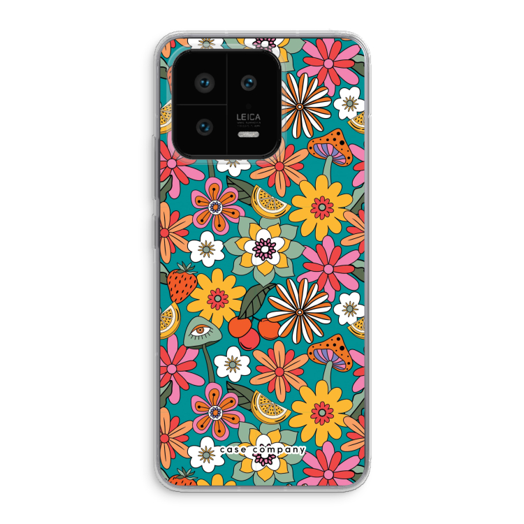 Retro Flowers N°2 - Blue
