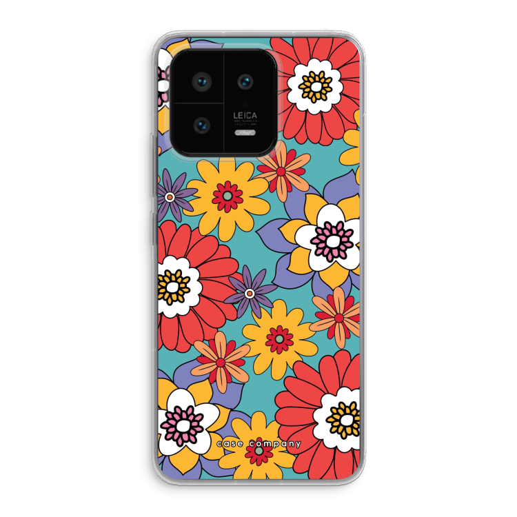 Retro Flowers - Blue