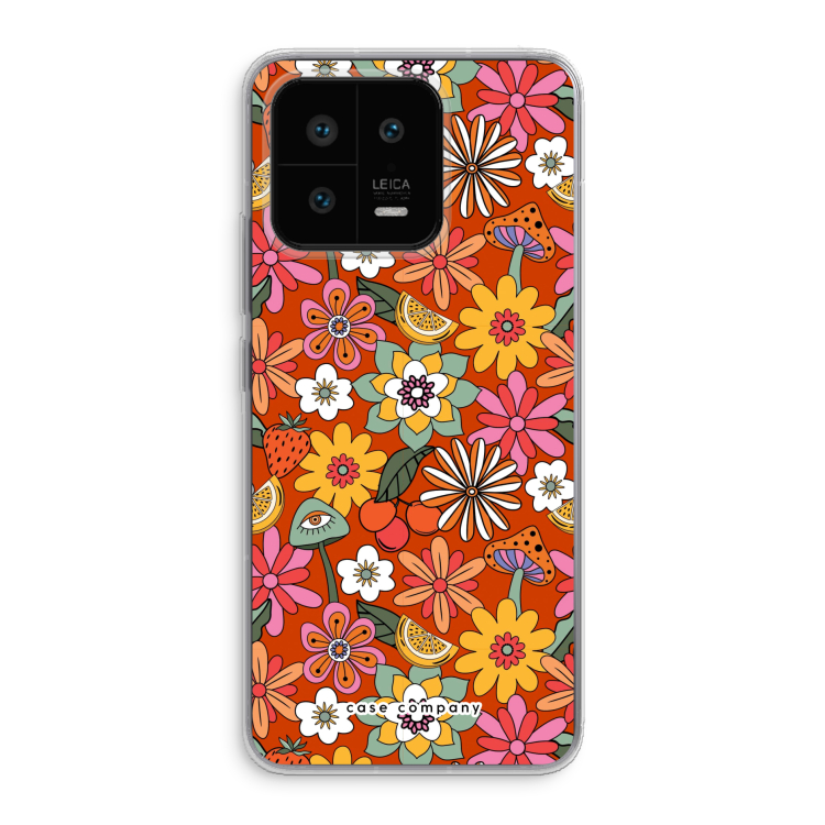 Retro Flowers - Red