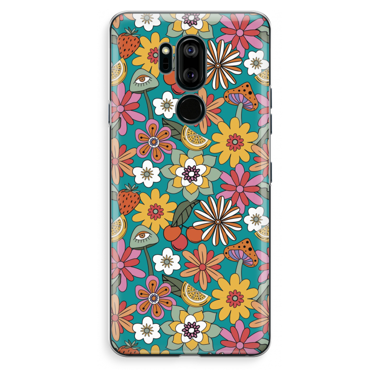 Retro Flowers N°2 - Blue