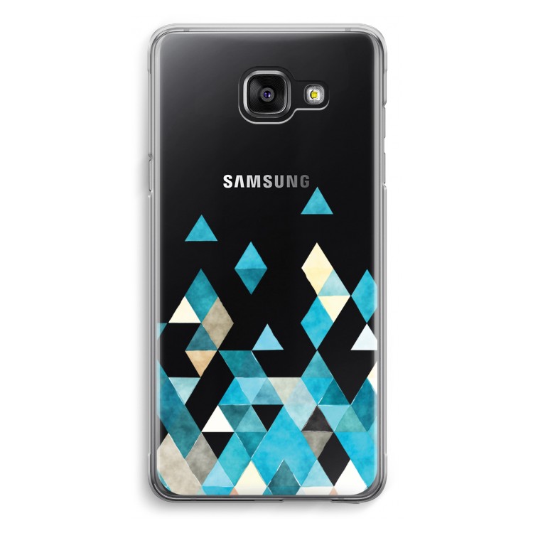 Coloured triangles blue