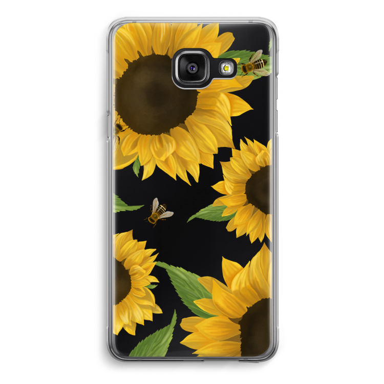Sunflower and bees