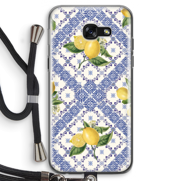 Blue tiles and lemons