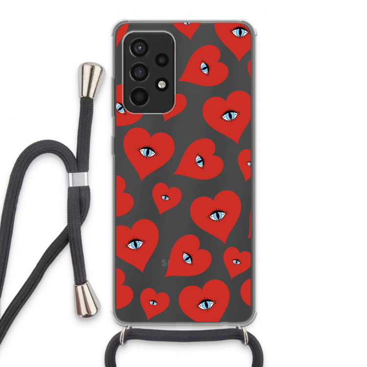 Red heart eyes