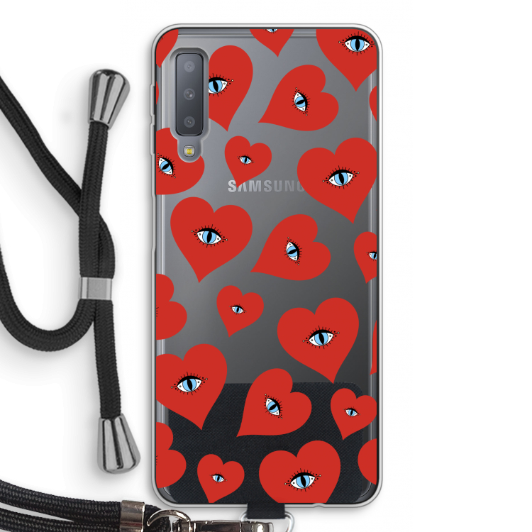 Red heart eyes