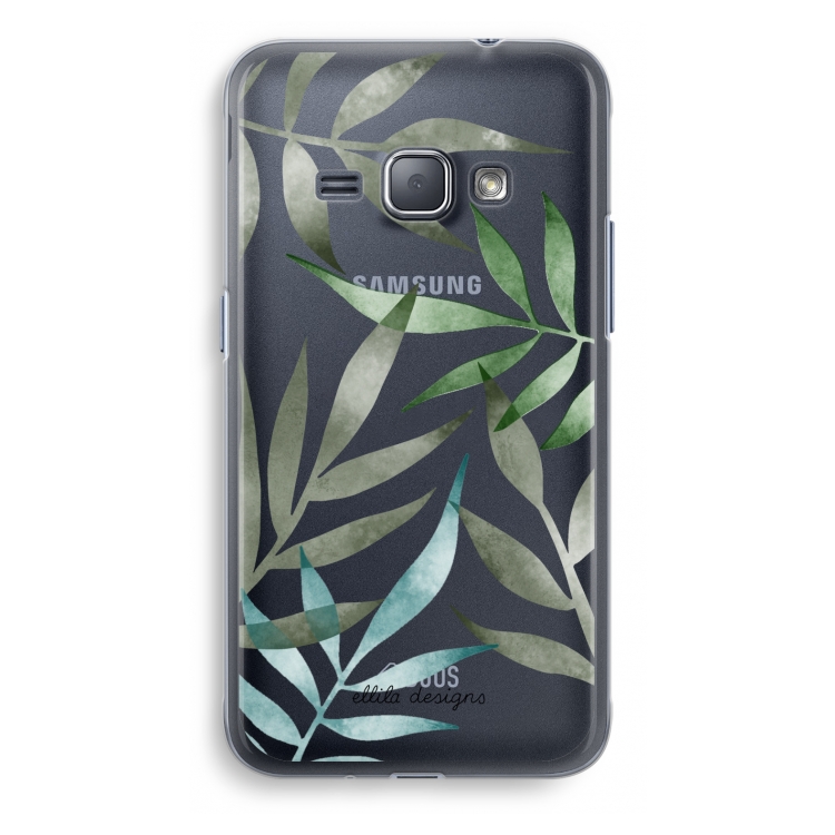 Tropical watercolor leaves