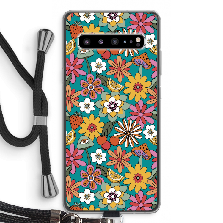 Retro Flowers N°2 - Blue