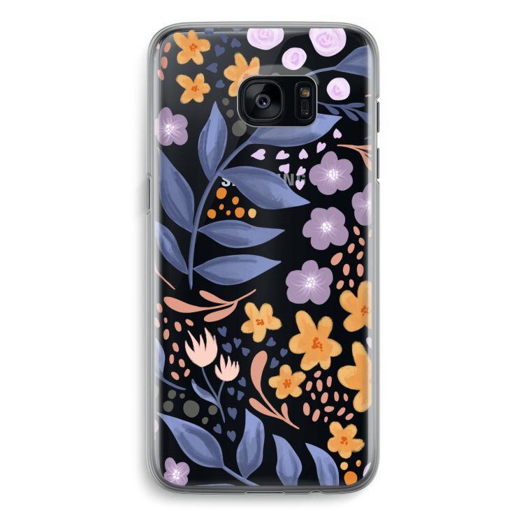 Flowers with blue leaves