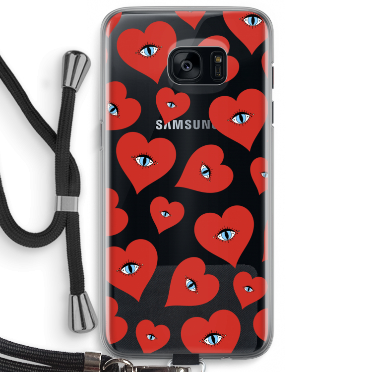 Red heart eyes