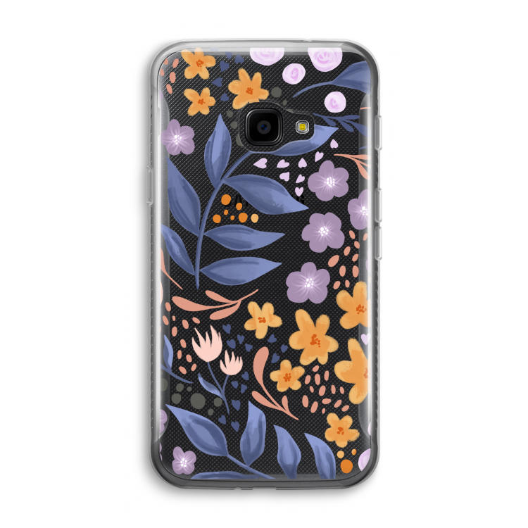 Flowers with blue leaves
