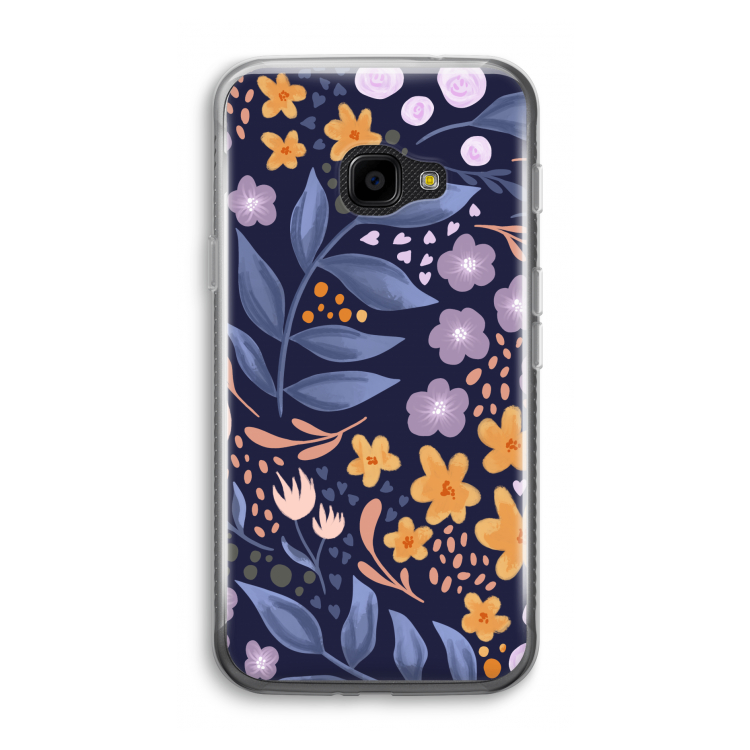 Flowers with blue leaves