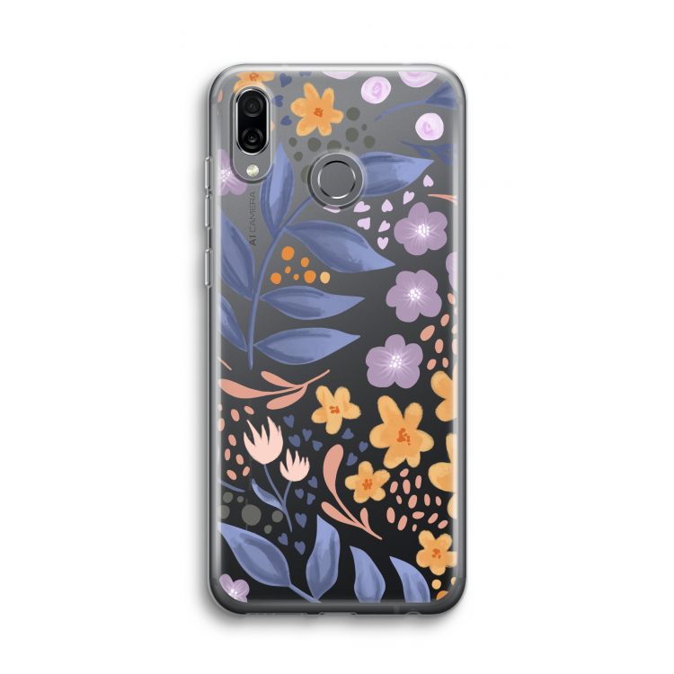 Flowers with blue leaves