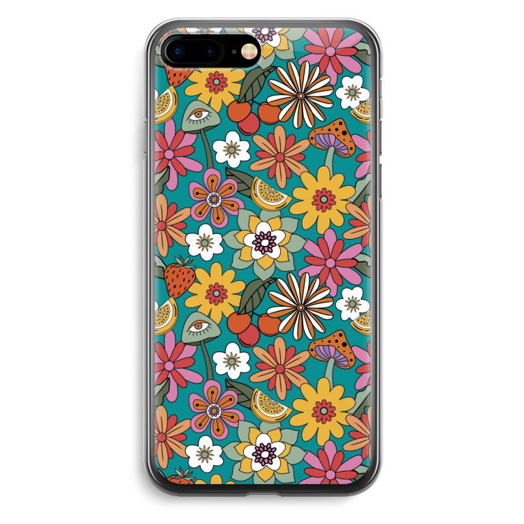 Retro Flowers N°2 - Blue