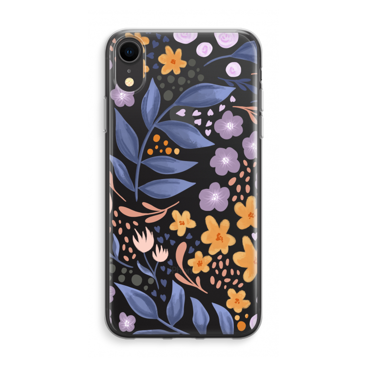 Flowers with blue leaves