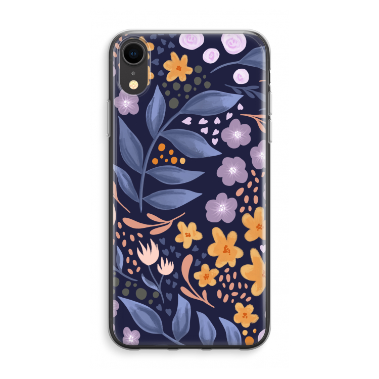 Flowers with blue leaves