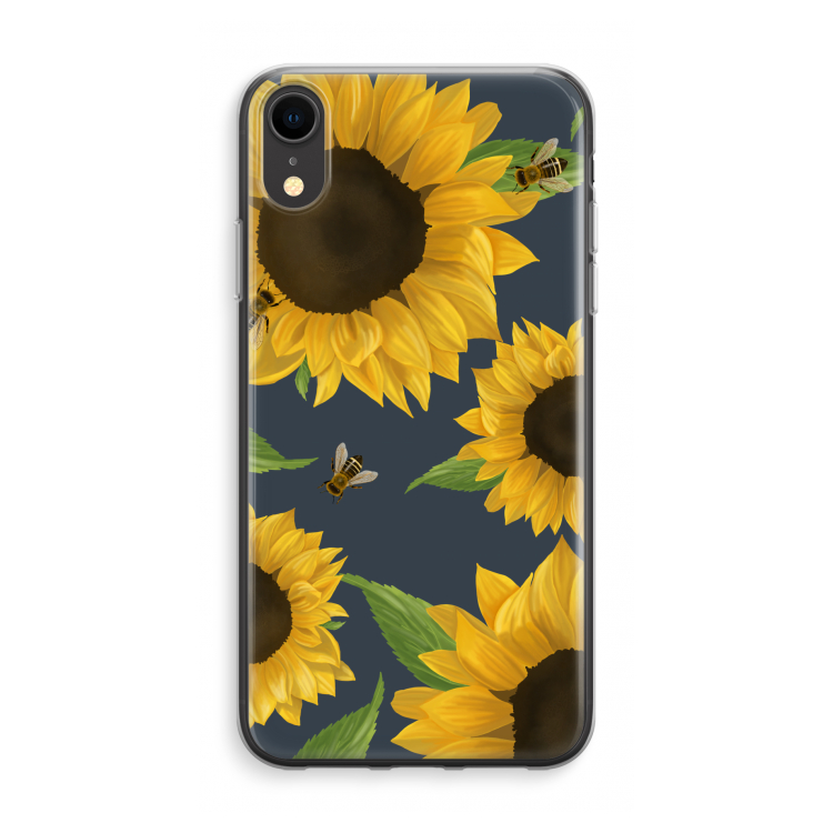 Sunflower and bees