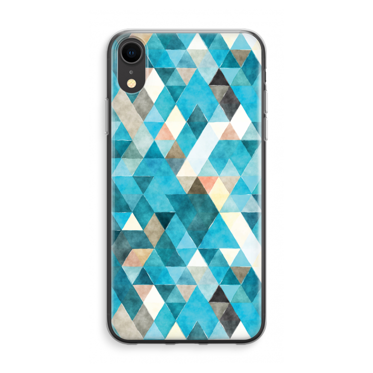 Triángulos color azul