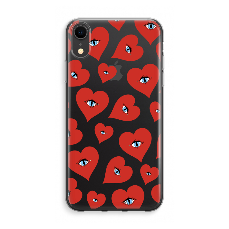 Ojos de corazón rojo