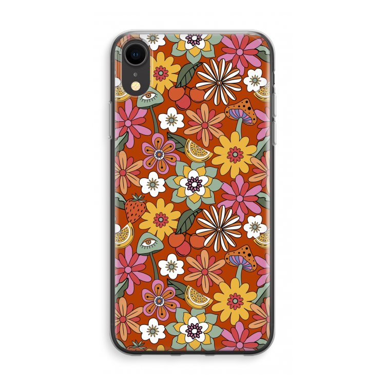 Retro Flowers - Red