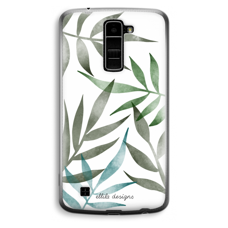 Tropical watercolor leaves