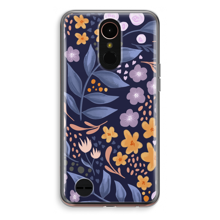 Flowers with blue leaves