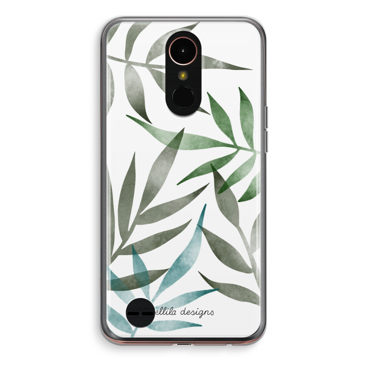 Tropical watercolor leaves