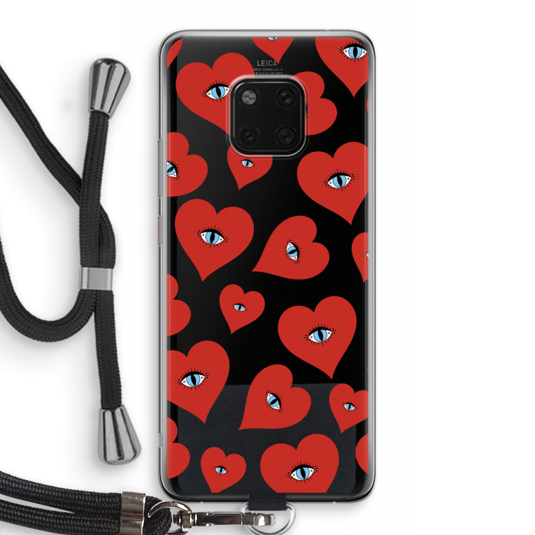 Red heart eyes