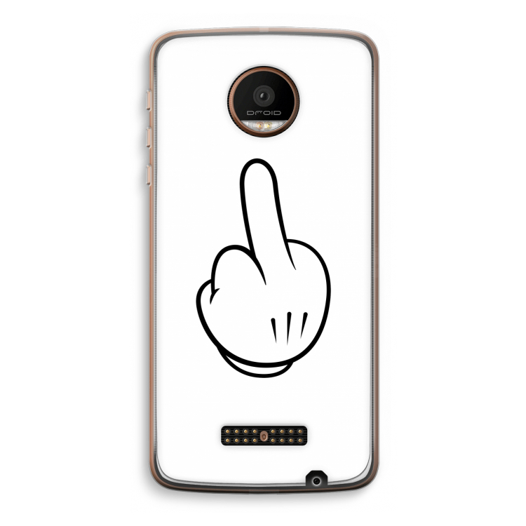 Middle finger white