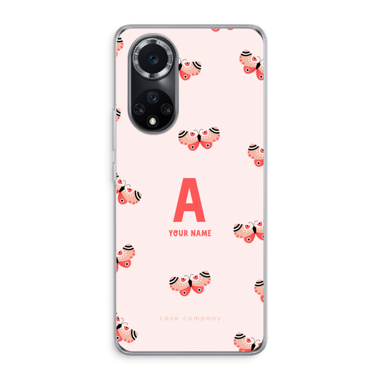 Rosy Butterflies Monogram