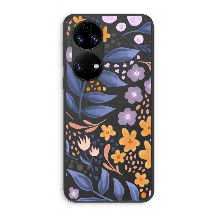 Flowers with blue leaves