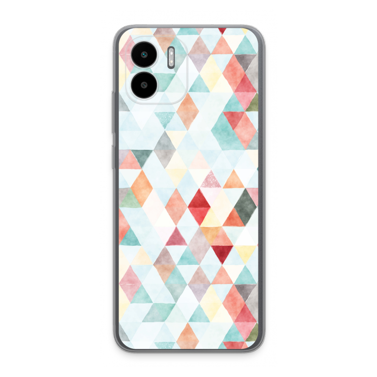 Coloured triangles pastel