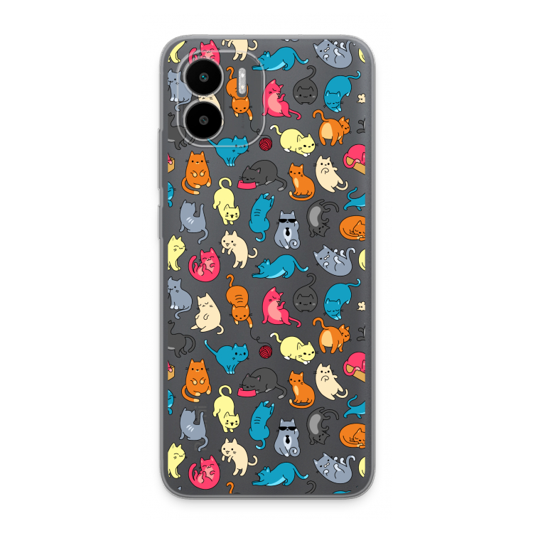 Colourful cats