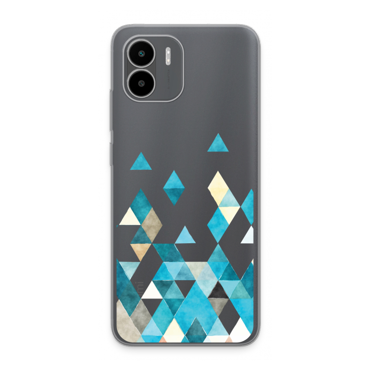 Coloured triangles blue