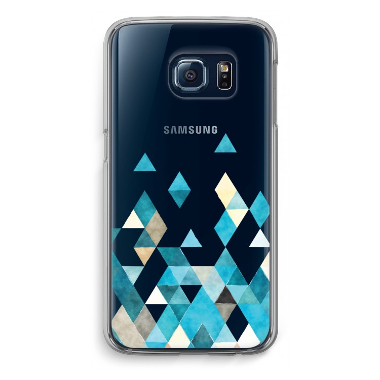 Coloured triangles blue