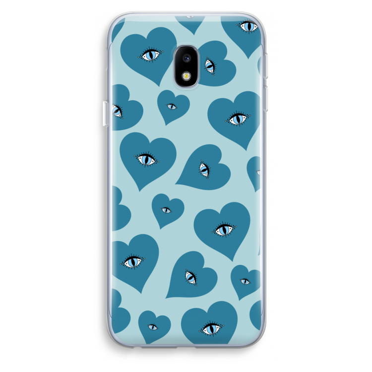 Blue heart eyes