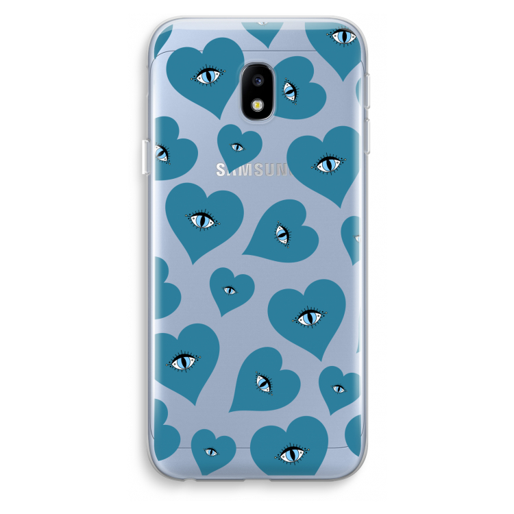 Blue heart eyes