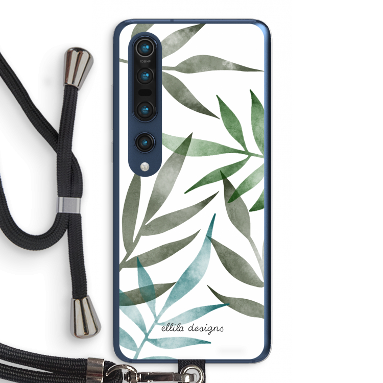 Tropical watercolor leaves