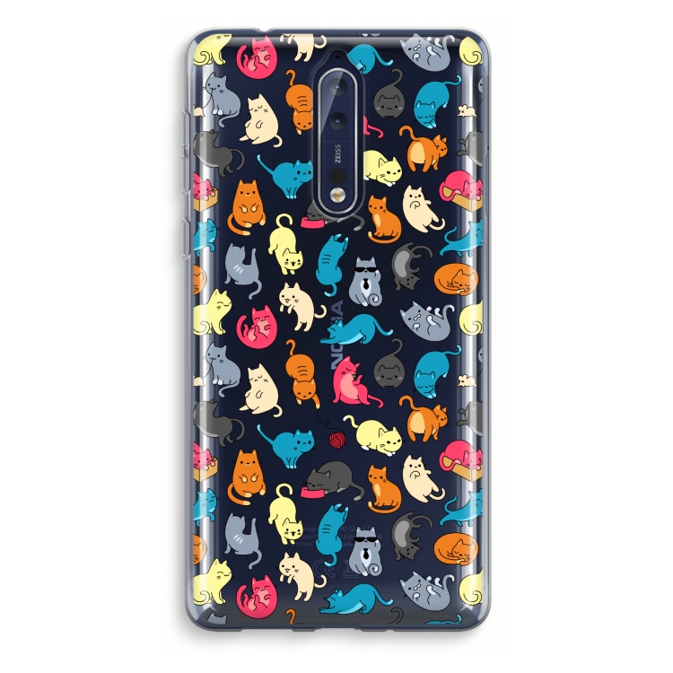 Colourful cats