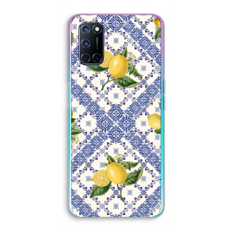 Blue tiles and lemons