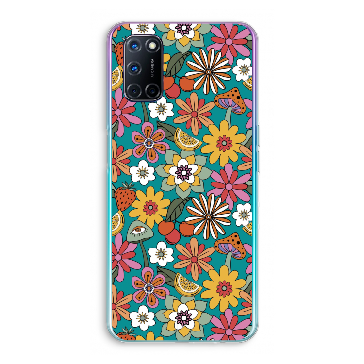 Retro Flowers N°2 - Blue