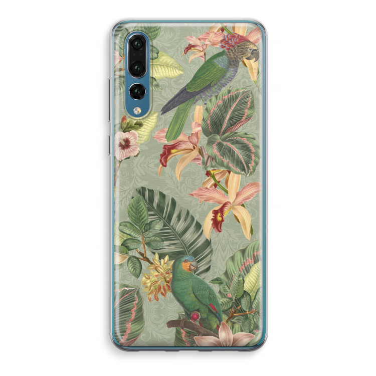 Tropical jungle parrot
