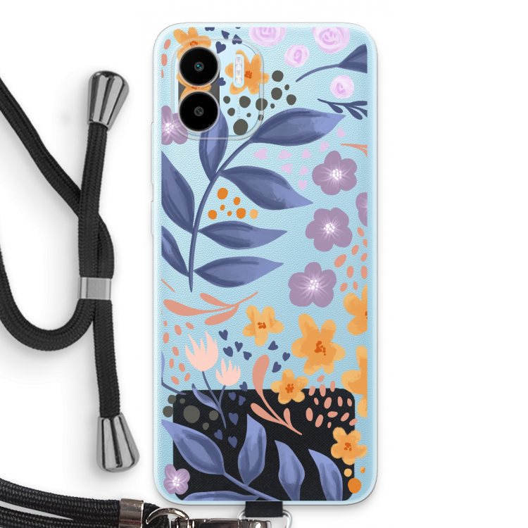 Flowers with blue leaves