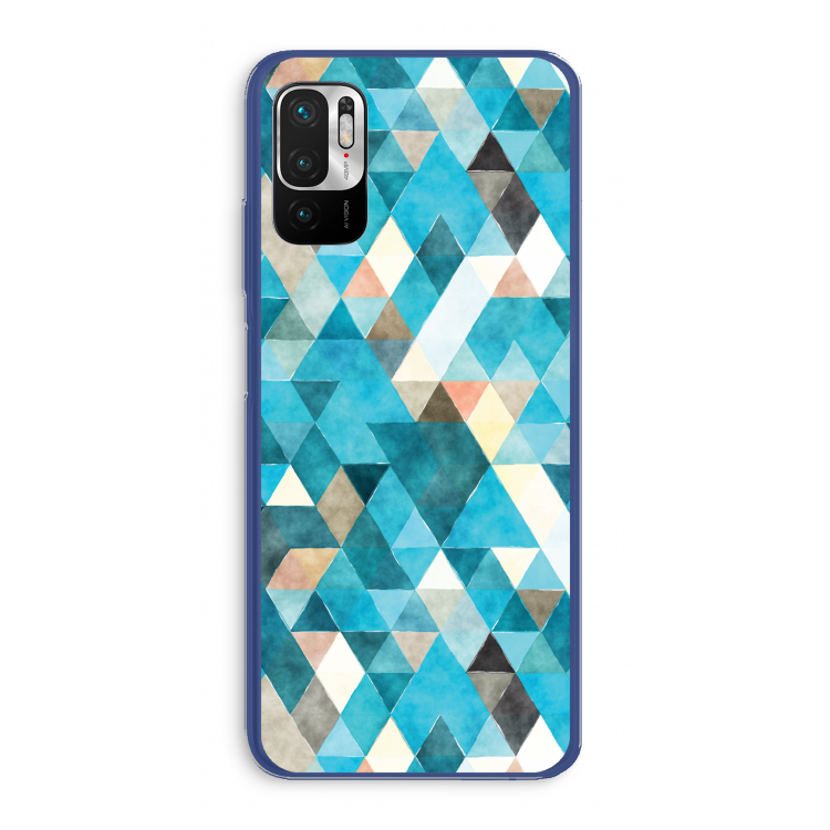 Coloured triangles blue