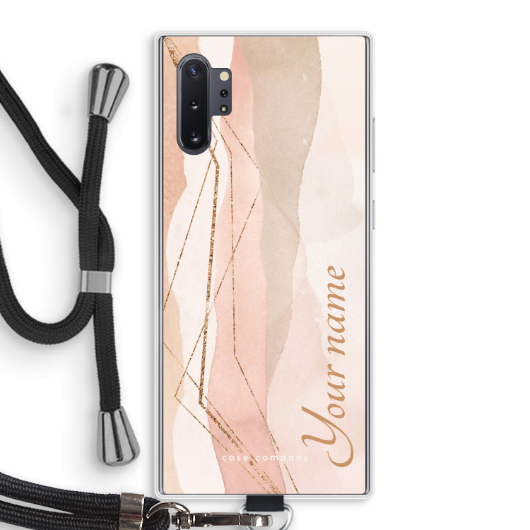 Gold Lines Namecase - Blush
