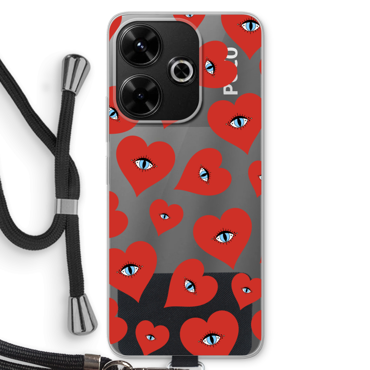 Les yeux du cœur rouge