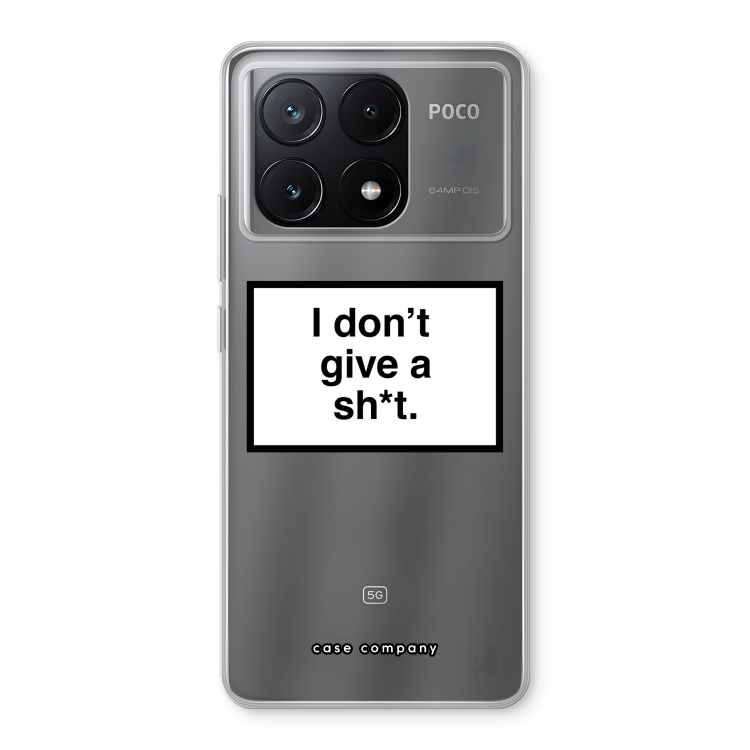 Don't give a shit