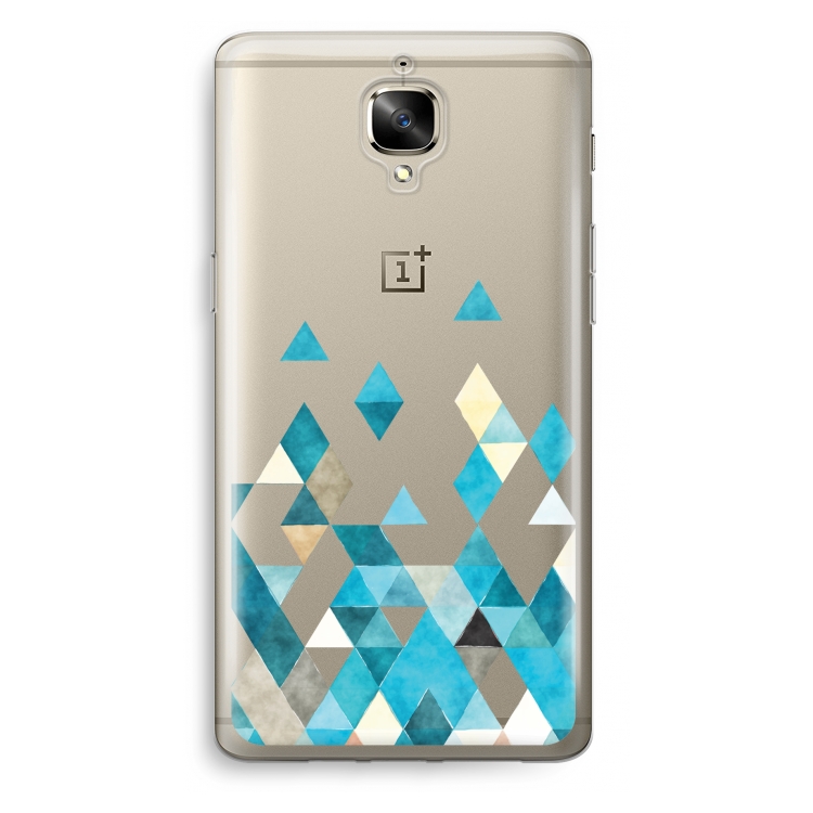 Coloured triangles blue