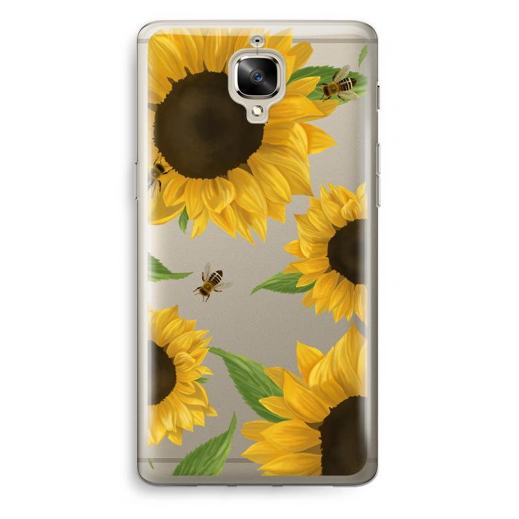 Sunflower and bees