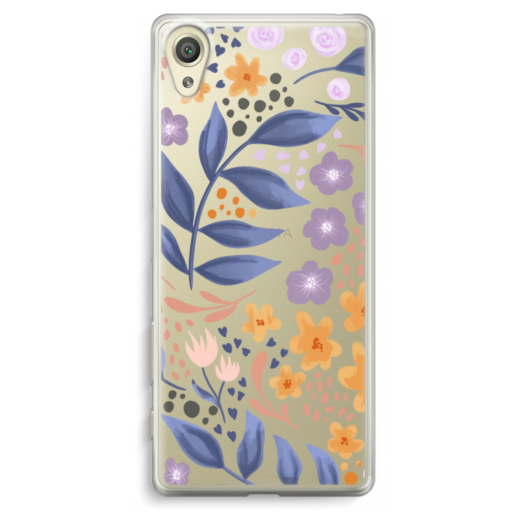 Flowers with blue leaves